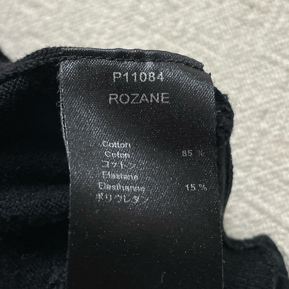 Anne Fontaine Black Cotton Knit Crochet Dress L - Picture 4 of 6